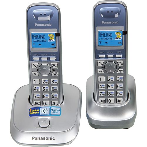 Радиотелефон Panasonic KX-TG2512RUS, серебристый