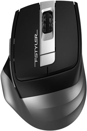 Мышь беспроводная A4TECH Fstyler FB35S, Bluetooth/Радио, оптическая, USB, 2000dpi, серый и черный [fb35s usb smoky grey]