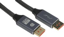 Изображение товара Кабель видео CAWEON EEF,  DisplayPort (m) -  DisplayPort (m),  ver 2.1,  медь луженая, 3м, GOLD,  черный [eef-3m]