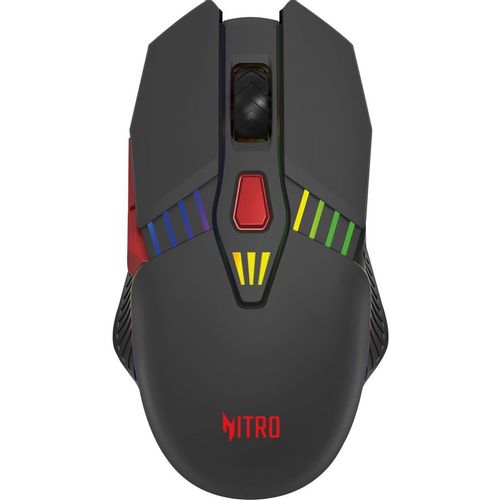 Мышь беспроводная Acer Nitro OMR305, игровая, Bluetooth/Радио, оптическая, USB, 3200dpi, черный [zl.mcecc.020]