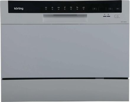 Посудомоечная машина Korting KDF2050S,  компактная, настольная, 55см, загрузка 6 комплектов, серебристая [9075]