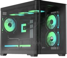 Изображение товара Корпус для ПК mATX Formula Crystal U2M Floe Mini-Tower черный без БП