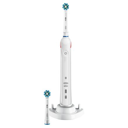 Электрическая зубная щетка Oral-B Smart 4 4000, насадки для щётки: 2 шт, цвет: белый [80314369]