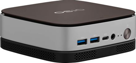 Мини ПК OSIO BaseLine B51i-003 Intel N100,  DDR4 8ГБ, 256ГБ SSD, Intel UHD Graphics,  Windows 11 Pro,  коричневый и серебристый