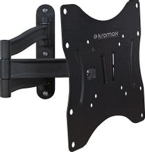 Изображение товара Кронштейн для телевизора Kromax TECHNO-3, 15-40", настенный, поворотно-выдвижной и наклонный,  серый [20072]