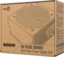 Блок питания Aerocool VX PLUS 500W,  500Вт,  черный