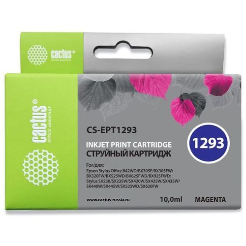 Картридж Cactus CS-EPT1293, T1293, пурпурный / CS-EPT1293