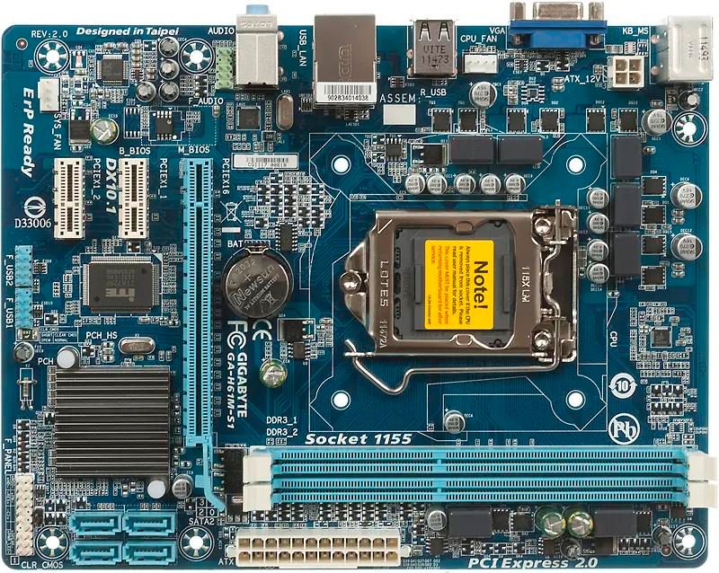 Gigabyte GA H61M S1 LGA 1155 Intel H61 B3 mATX BULK 683644