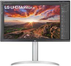 Изображение товара 27" Монитор LG UltraFine 27UP850K-W,  3840x2160,  IPS,  2хHDMI,  1хDP,  черный и серебристый [27up850k-w.aruz]