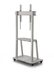 Стойка для телевизора Holder PR-108, 32-65", напольный, мобильный, серый/сланец