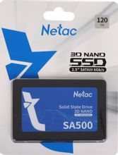 Изображение товара SSD накопитель NETAC SA500 NT01SA500-120-S3X 120ГБ, 2.5", SATA III,  SATA