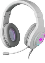 Гарнитура игровая Redragon Hylas, проводные USB/3,5 мм, белый / серый