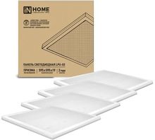Панель INHOME LPU-02, 36Вт, 4000К, рассеиватель призма, белый, в ...
