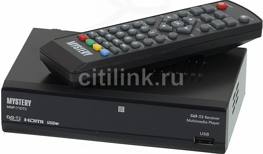 Ресивер DVB-T2 Mystery MMP-71DT2, Черный(Восстановленный) – Купить.