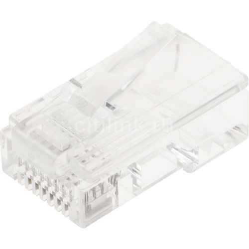 Коннектор LanMaster TWT-PL45-8P8C UTP кат.5E RJ45 прозрачный (упак.: 100шт)