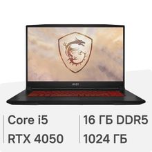 Изображение товара Игровой ноутбук MSI Katana 17 B13VEK 17.3 IPS 16ГБ 1ТБ RTX 4050 без ОС