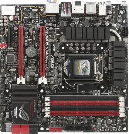 Материнская плата ASUS MAXIMUS V GENE, LGA 1155, Intel Z77, mATX, Ret