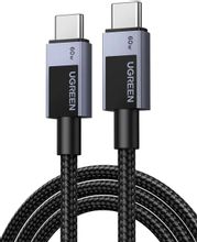 Изображение товара Кабель UGREEN USB Type-C (m) -  USB Type-C (m),  3м,  в оплетке,  3A,  черный [55776]