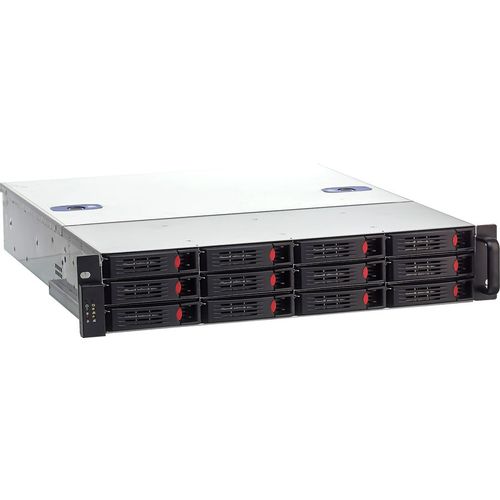Корпус для сервера монтируемый в стойку EXEGATE Pro 550-HS12, 2U, черный [ex281233rus]