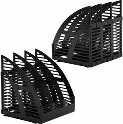 Лоток вертикальный STAFF Basic, для бумаг, 245x240x285, полистирол, черный