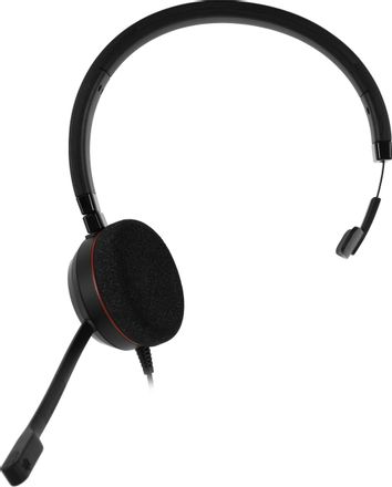 Гарнитура Jabra Evolve 20 MS Mono,  для контактных центров, накладные,  проводные, моно, черный [4993-823-109]
