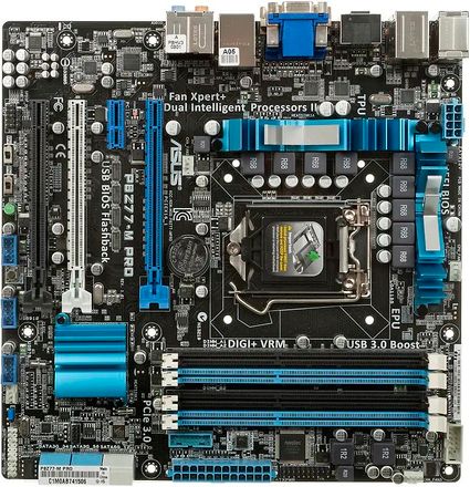 Материнская плата ASUS P8Z77-M PRO, LGA 1155, Intel Z77, mATX, Ret