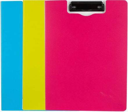 Папка-планшет Deli Rio EF75002,  A4,  пластик,  ассорти,  с крышкой