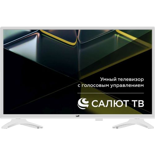 32" Телевизор LEFF 32H691T HD, СМАРТ ТВ, Салют ТВ, белый