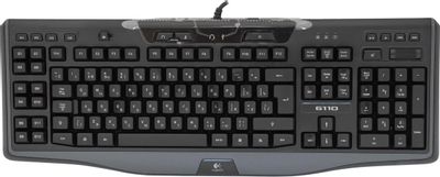 Клавиатура Logitech G110,  USB, c подставкой для запястий, черный [920-002240]