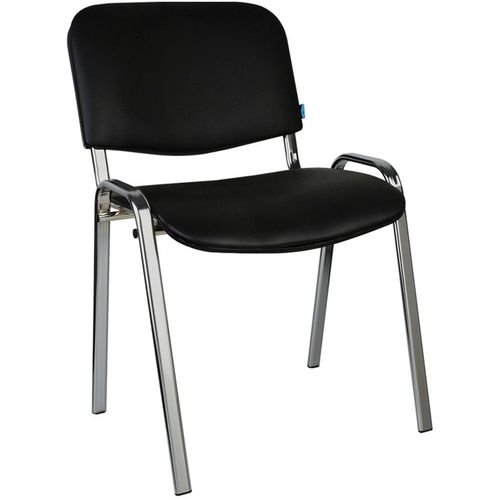 Стул HELMI HL-F01, искусственная кожа, до 90кг, черный [330630]