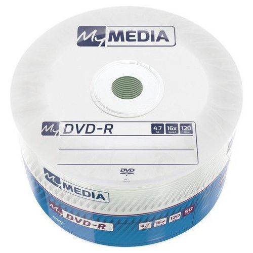 Оптический диск DVD-R MYMEDIA 4.7ГБ 16x, 50шт., pack wrap [69200]