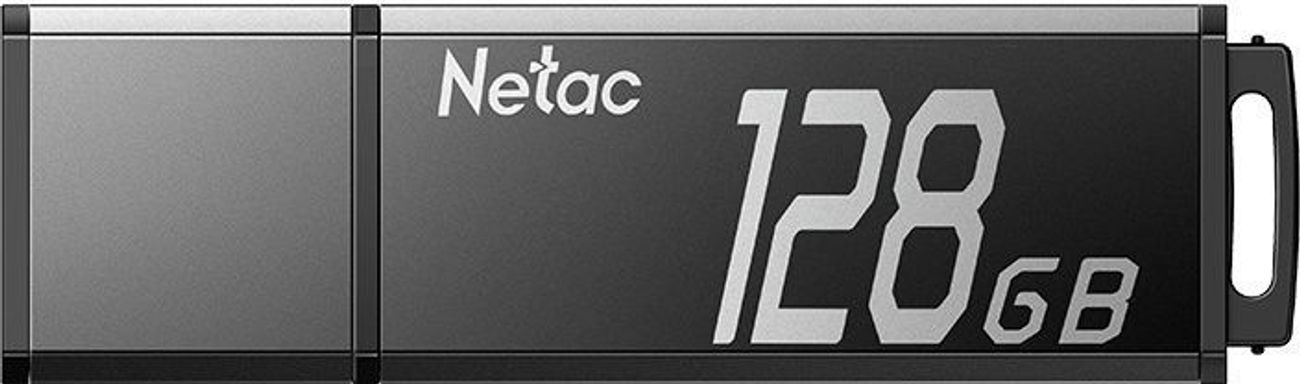 Флешка USB NETAC U351 128ГБ, USB2.0, серый [nt03u351n-128g-20bk]