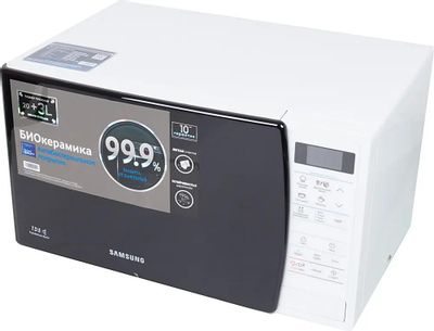 Микроволновая печь Samsung ME83KRW-1/BW, 800Вт, 23л, белый