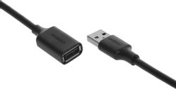 Кабель UGREEN US103, USB 2.0 A(m) (прямой) - USB 2.0 A (f) (прямой), черный