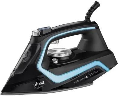 Утюг UFESA PV2600, с паровым ударом, 2600Вт, черный и голубой