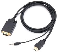 Изображение товара Кабель-переходник HDMI male - VGA male 1.8м PREMIER 5-983AU черный