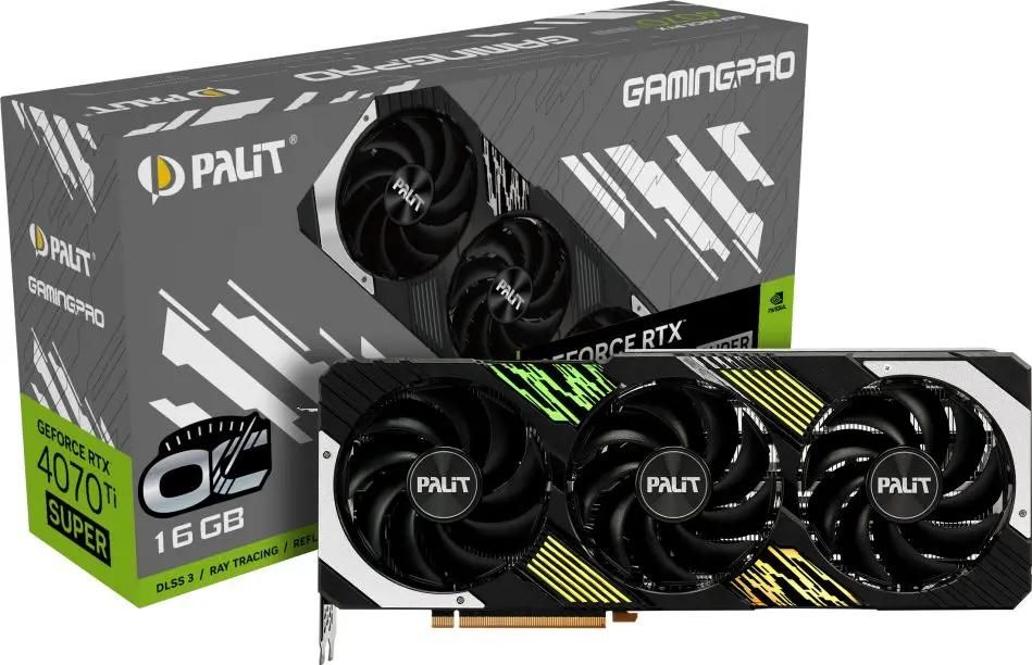 Palit(パリット) GeForce RTX 4070 Ti SUPER GamingPro OC 16GB ...