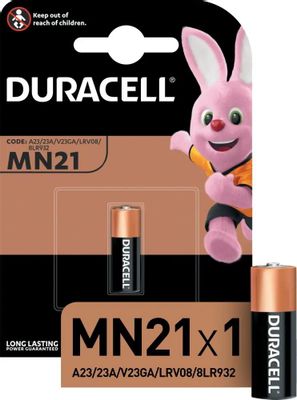 A23 Батарейка Duracell MN21,  1 шт.