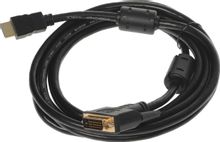 Изображение товара Кабель DVI NingBo DVI-D (m) -  HDMI (m),  GOLD ,  ферритовый фильтр ,  3м