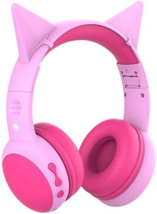 Наушники PERO BH03, Bluetooth, накладные, розовый/красный [pwh-bh03p]