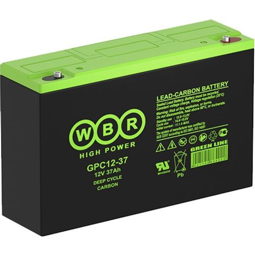 Аккумуляторная батарея WBR GPC12-37 для ИБП, 12В, 37Ач [gpc12-37 wbr]