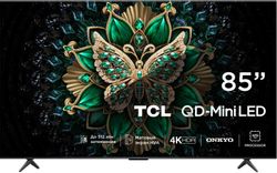 Изображение товара 85" Телевизор TCL 85C6K QD-Mini LED QLED, 4K Ultra HD, СМАРТ ТВ, Google TV, черный Изображение товара 85" Телевизор TCL 85C6K QD-Mini LED QLED, 4K Ultra HD, СМАРТ ТВ, Google TV, черный
