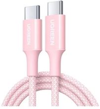 Изображение товара Кабель UGREEN USB Type-C (m) -  USB Type-C (m),  2м,  5A,  розовый [65252]