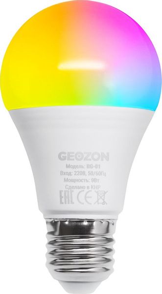 Умная лампа GEOZON RG-01 E27 RGB 10Вт 806lm Wi-Fi (1шт) [gsh-slr01]
