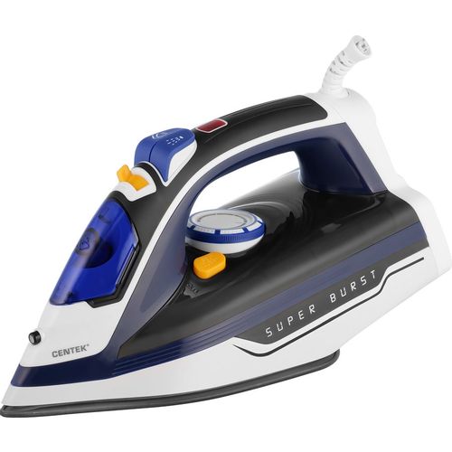 Утюг CENTEK CT-2350, с паровым ударом, 2600Вт, синий и черный