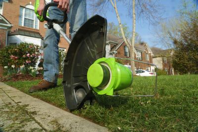 Триммер электрический GREENWORKS GD40BCK4, аккумуляторный, 40В, 4Ач, с ...