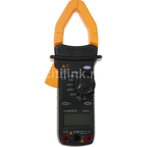 Клещи токоизмерительные MASTECH MS2001C, измер.ток: переменный [13-1310]