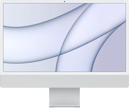 24" Моноблок Apple iMac A2438 4.5K, Apple M1 8 core, 8ГБ DDR4, 256ГБ SSD,  macOS серебристый [mgpc3c/a]