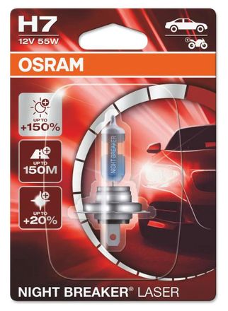 Лампа автомобильная галогенная Osram 64210NL, H7, 12В, 55Вт, 1шт