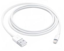 Изображение товара Кабель Apple A1480,  Lightning (m) -  USB (m),  1м,  MFI,  белый [muqw3zm/a]